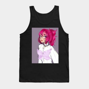 Pink haired anime butterfly girl Tank Top